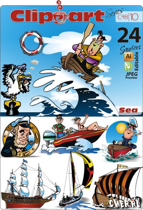 ClipArt Series C-10. Sea