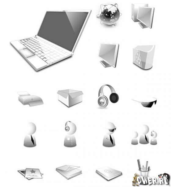 Elegant White Icons