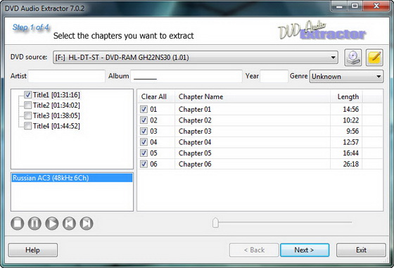 DVD Audio Extractor 7.0.2