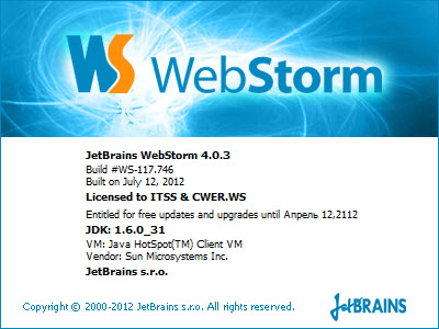 JetBrains WebStorm 4.0.3