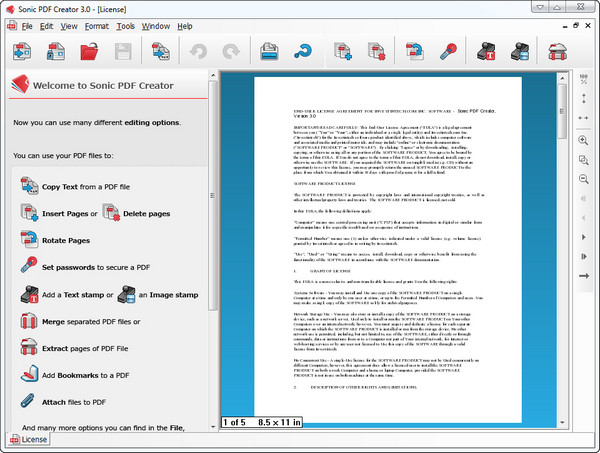 Sonic PDF Creator