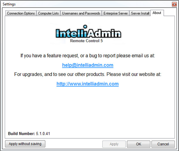 IntelliAdmin Remote Control