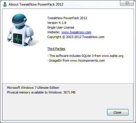 TweakNow PowerPack 2012