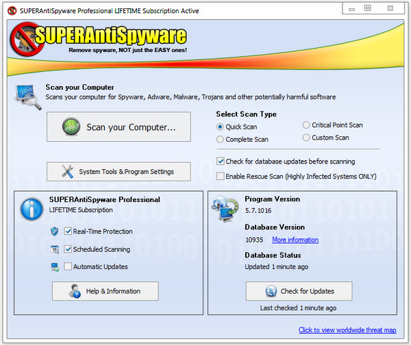 SUPERAntiSpyware Professional