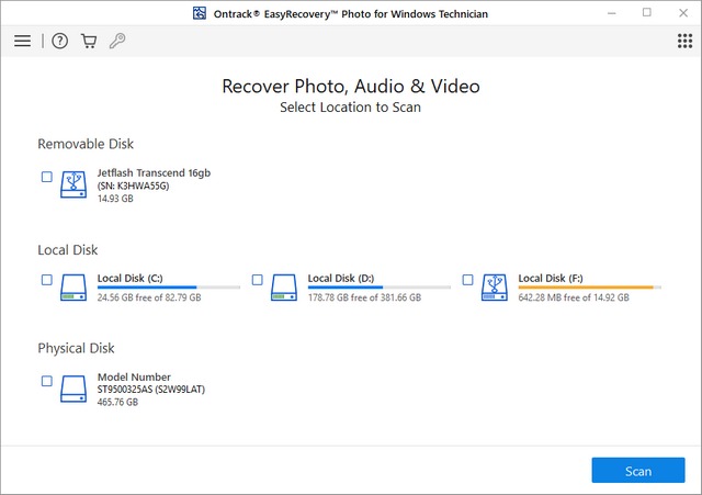Ontrack EasyRecovery Photo for Windows