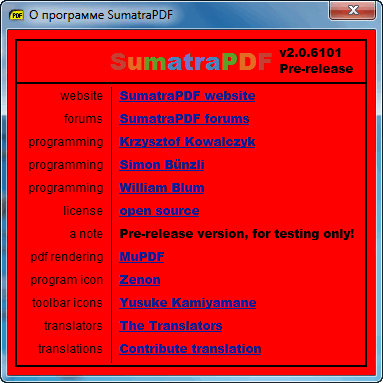 Sumatra PDF 2.0.6101