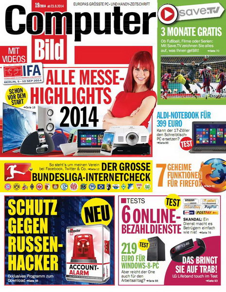 Computer Bild №19 (August 2014) Germany