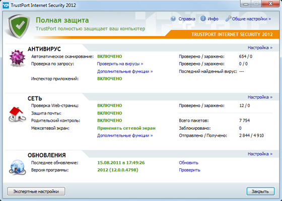 TrustPort Internet Security 2012