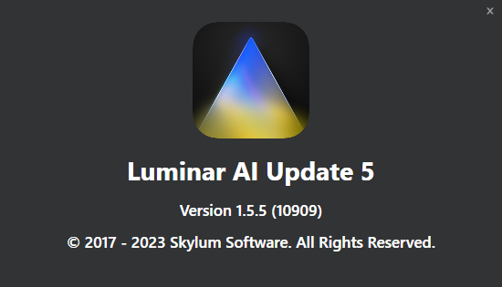 Luminar AI 1.5.5.10909