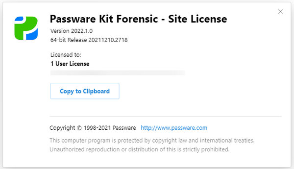 Passware Kit Forensic 2022.1.0