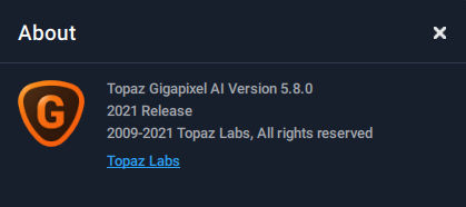 Topaz Gigapixel AI 5.8.0