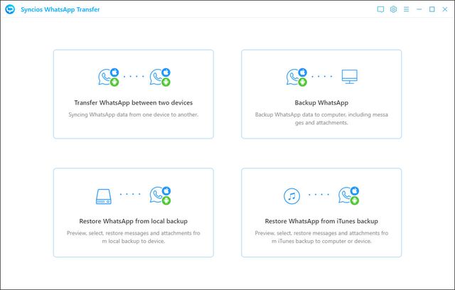 Syncios WhatsApp Transfer