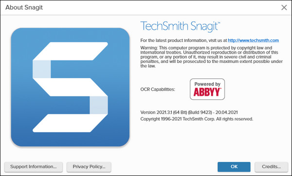 TechSmith SnagIt 2021.3.1 Build 9423