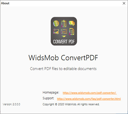 WidsMob ConvertPDF Pro 2.0.0.0 + Portable