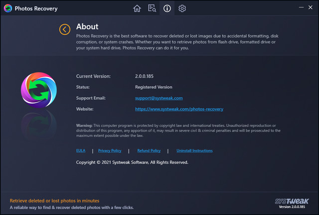 Systweak Photos Recovery 2.0.0.185