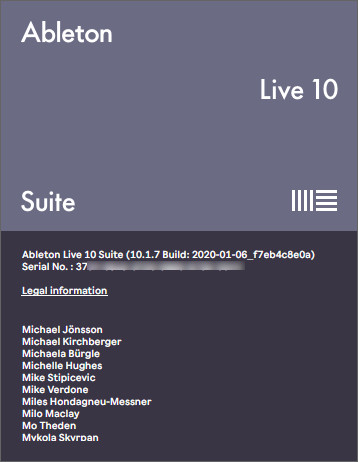 Ableton Live Suite 10.1.7