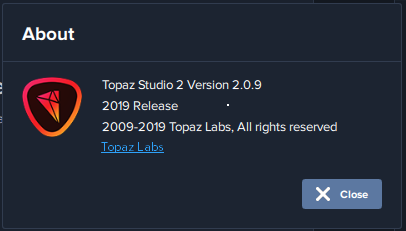 Topaz Studio 2.0.9