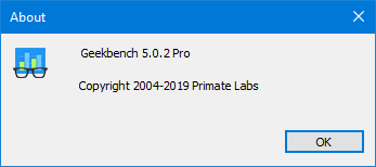 Geekbench 5.0.2 Pro