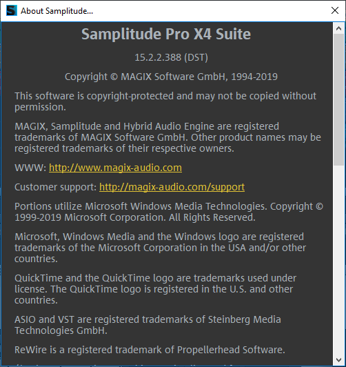 MAGIX Samplitude Pro X4 Suite 15.2.2.388