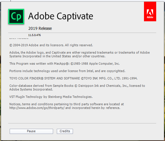 Adobe Captivate 2019 11.5.0.476