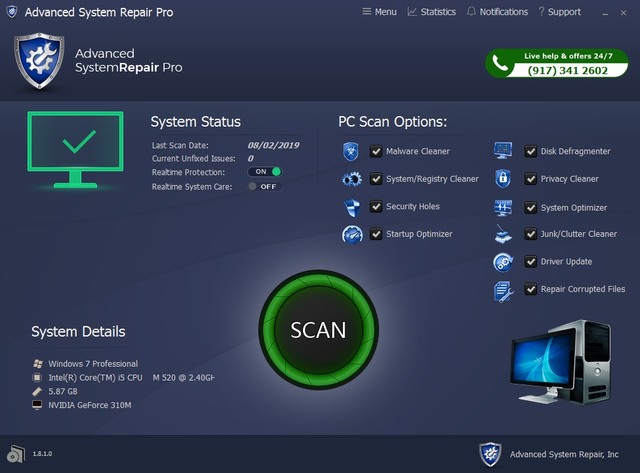 Advanced System Repair Pro 1.8.1.0