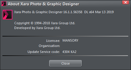 Xara Photo & Graphic Designer 16.1.1.56358