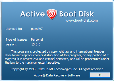 Active Boot Disk 15.0.6