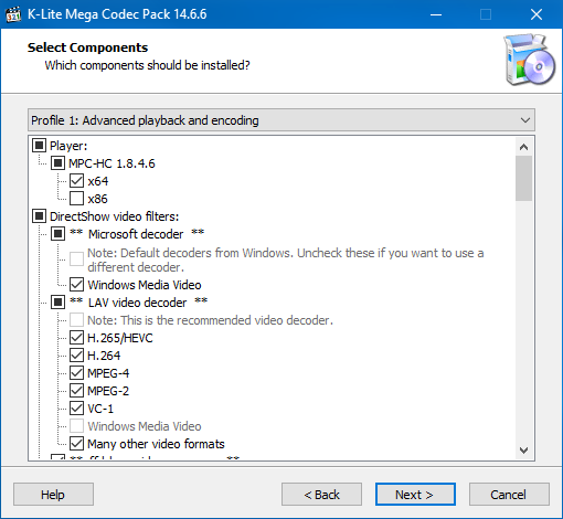 K-Lite Codec Pack 