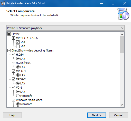 K-Lite Codec Pack