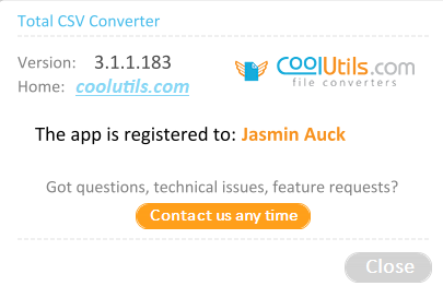 Coolutils Total CSV Converter