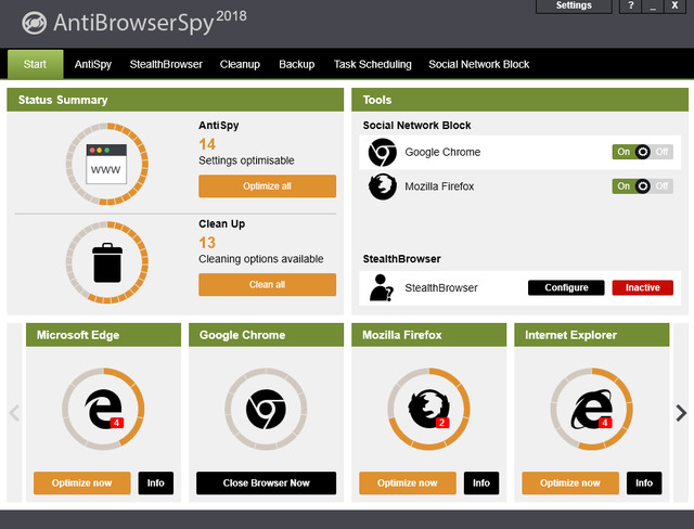 Abelssoft AntiBrowserSpy 2018.200