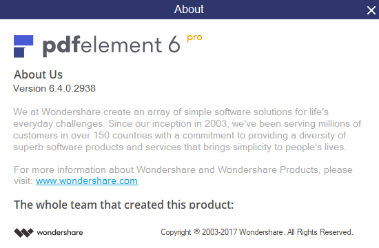 Wondershare PDFelement Pro 6.4.0.2938
