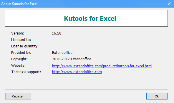 Kutools for Excel 16.50