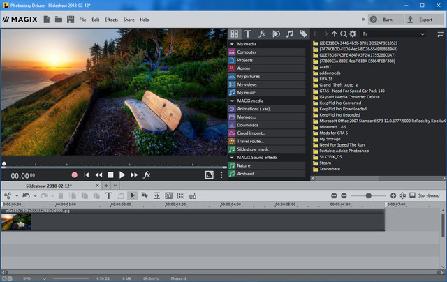 MAGIX Photostory Deluxe 2018 17.1.2.127