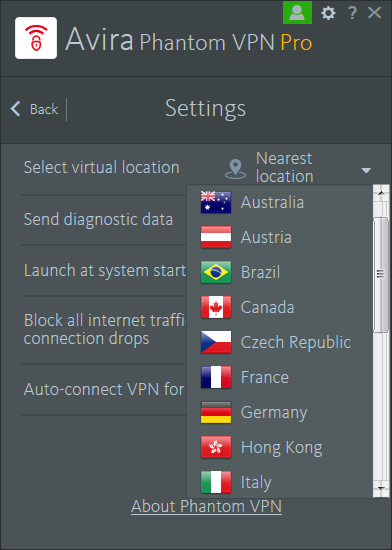 Avira Phantom VPN Pro 2.7.1.26756