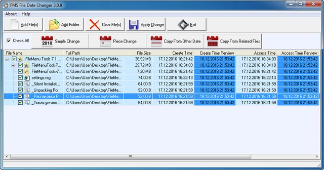 FMS File Date Changer 3.0.8