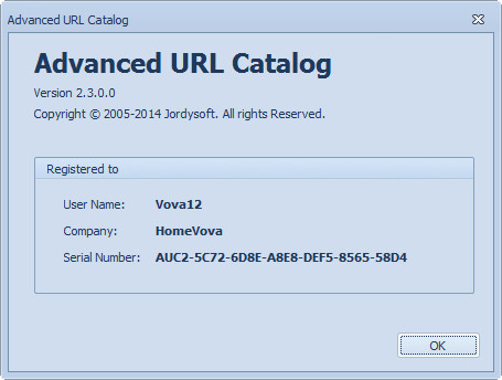 Advanced URL Catalog