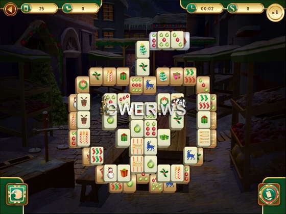 скриншот игры Christmas Mahjong