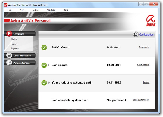 Avira AntiVir Personal