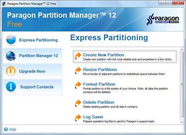 Paragon Partition Manager