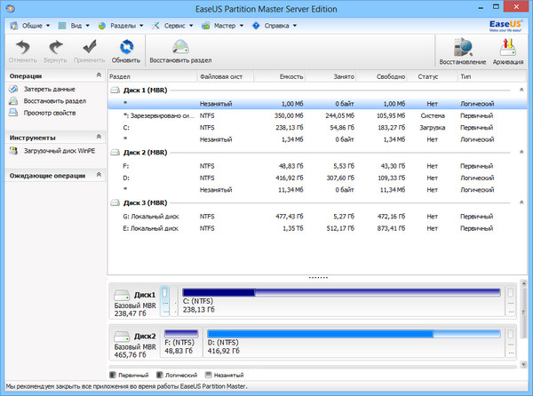 EASEUS Partition Master 