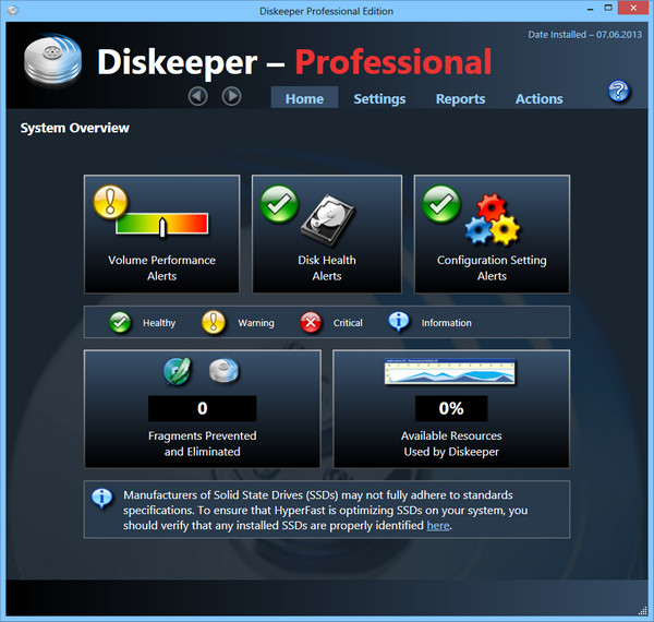 Diskeeper Professional 2012