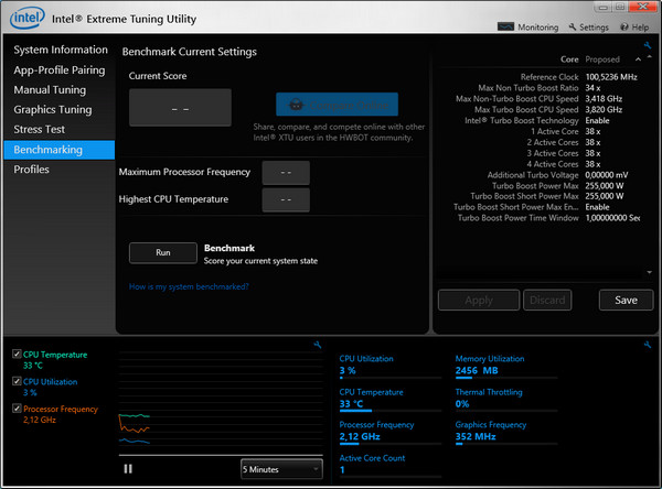 Intel Extreme Tuning Utility 