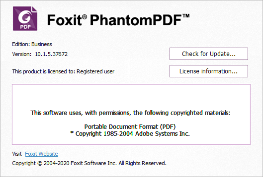 Foxit PhantomPDF Business