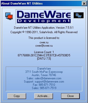 DameWare NT Utilities