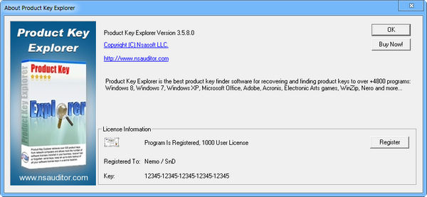 Product Key Explorer 3.5.8