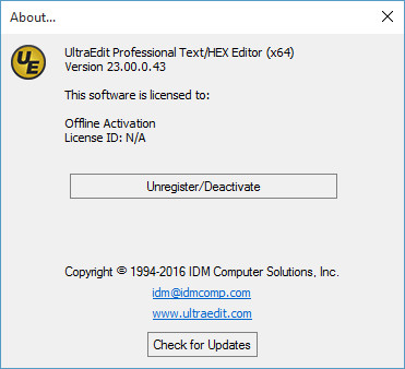 UltraEdit 23.00.0.43