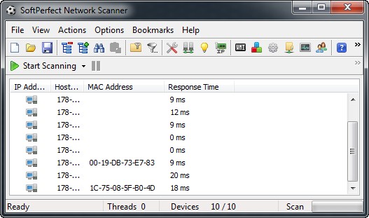 SoftPerfect Network Scanner