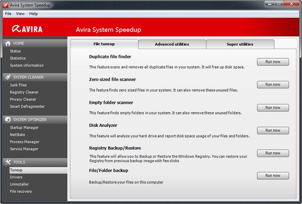 Avira System Speedup