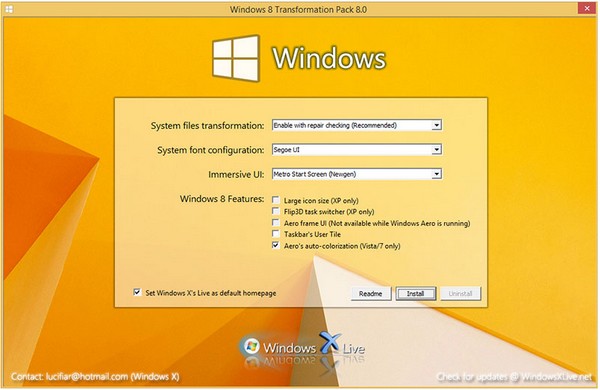 Windows 8 Transformation Pack